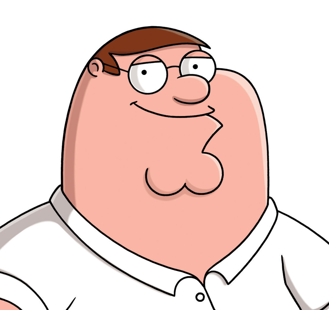 Peter Griffin Family Guy Cleft Chin facial detail